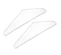 Mipcase 2pièces Étagère Murale Acrylique Présentoirs Flottants pour Chambre Support De Rangement pour Objets Décoratifs