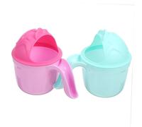 Mipcase 2pièces Lot de Gobelets de Rinçage pour Bain Garçon Fille sans Larmes Effet Cascade
