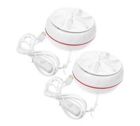 Mipcase 2pièces Mini Machine à Laver Portable Lave-linge Compact Pour Évier Charge Usb Pour -vêtements Et Chaussettes