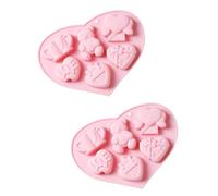 Mipcase 2pièces Moules à Chocolat Ours Lot de Moules Silicone pour Pâtisserie DIY et Desserts Chocolat