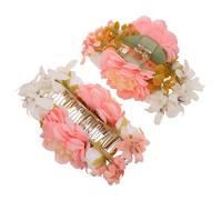 Mipcase 2pièces Pince à Cheveux Fleurie Accessoire De Coiffure Pour Mariée Et Demoiselles Honneur Pinces à Cheveux Élégantes Pour Mariage Et Fêtes