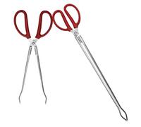 Mipcase 2pièces Pince à Déchets Robuste Longue Pince à Poissons Pour Aquarium Et Terrains Outil Pratique Pour Ramasser Crabes Et Déchets