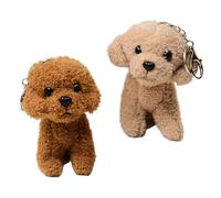 Mipcase 2Pièces Porte Clés Peluche Clés de Chien Dessin Animé Parfaits pour Sacs et Clés