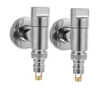 Mipcase 2pièces Robinet Eau Pour Lave-linge Mural Adaptateur Évier Pour Buanderie Salle De Bain Arrêt Automatique
