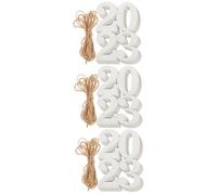 Mipcase 3 Ensembles Décoration Graduation Étiquettes Glitter pour Vases Accessoires De Photo Décorations De Table À Suspendre 48 Pièces * 3