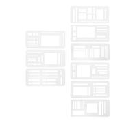 Mipcase 3 Jeux de Pochoirs Flexibles Réutilisables pour Journal Intime Modèles de Pochoirs pour Agenda et Carnet de Notes Fournitures pour Planification Quotidienne Suivi des Habitudes