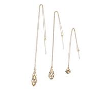 Mipcase 3 Pièces Collier Porte Pierre Acier Inoxydable Support de Cristal Filet pour Pendentif DIY Chaîne pour Création de Bijoux Personnalisés