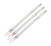 Mipcase 3 pièces Crayon Eyeliner Blanc Imperméable Pinceau Applicateur Maquillage Durable et Portable pour Dessiner un Contour des Yeux