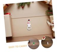 Mipcase 3 Pièces Décapsuleur de Noël Acier Inoxydable Ouvre Bouteilles Réutilisable Forme de Renne Bonhomme Sapin Outil Portable pour et Soda Accessoire pour Cuisine et Bar