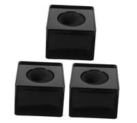 Mipcase 3 pièces Drapeaux de Microphone Carrés Portables pour Interviews Logos de Station Compatibles Accessoires Légers et Faciles à Installer Usage Polyvalent pour Présentations et