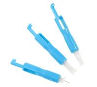 Mipcase 3 pièces Enfile Aiguilles Automatique Bleu pour Machine à Coudre Outil Plastique et Métal Aide Au Passage du Fil et Maintien des Aiguilles Compatible Machines Ménagères et