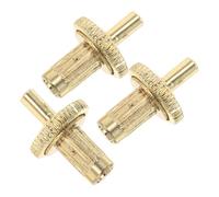 Mipcase 3 Pièces Guitar Bridge Posts Metal Studs For Electric Guitar Tremolo Systems Adjustable Saddle Screws For Stable Tuning And Easy Maintenance