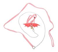 Mipcase 3 Pièces Laisse de Tortue Manteau petg Accessoire Tortue Corde de Marche de Tortue Laisse de Formation Corde de Transport de Tortue Laisse de Gecko léopard Super Peau Rose