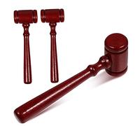 Mipcase 3 pièces Mini Marteau de Juge Bois de Accessoire de Costume pour Garçon Fille de Rôle pour Garçons et Filles Décoration Bois