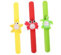 Mipcase 3 Pièces Montre Numérique Garçon Fille Animaux Marins de Bracelets Slap Crabe de Mer Couleurs Aléatoires et Confortable pour et Couleur Aléatoire