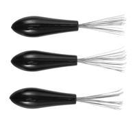 Mipcase 3 Pièces Nettoyeur Brosse à Cheveux avec Poignée Ergonomique Outil Pratique à Crochets pour Éliminer Poils et Poussière Compatible Peignes et Brosses Coussin Usage Quotidien et