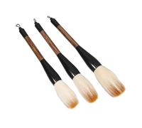 Mipcase 3 pièces Pinceaux Calligraphie Chinoise Sumi Grandes Moyennes Petites pour Aquarelle et Dessin Poils Durables Poignée Ergonomique Confortable Usage Professionnel et Débutants