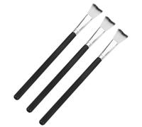 Mipcase 3 pièces Pinceaux Maquillage Contour Nez et Highlighter Poils Doux et Confortables Outil pour Maquillage et Lumineux Manche Élégant Noir et Facile à Transporter