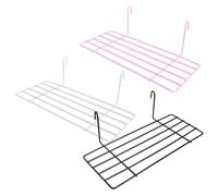 Mipcase 3 Pièces Plate-Forme Murale de Cage à Oiseaux Jouer Pie volière Filet mangeoire Cage Oiseaux Etagere Rangement Accessoires de Cage à Oiseaux décoratif pour Perroquet Le Fer