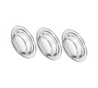 Mipcase 3 Pièces Plateau en Verre Transparent Rond Forme Chapeau de Paille pour Chauffe-Cire Aromathérapie, Réutilisable et Facile à Nettoyer, pour Salon et Chambre