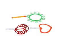 Mipcase 3 pièces Set de Grandes Baguettes à Bulles pour Garçon Fille Été Extérieur avec Modèles Variés pour Bulles Colorées et Géantes Plastique pour Jeux Plein Air