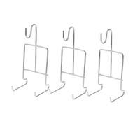 Mipcase 3 pièces Support Tasse Café Fer Présentoir pour Tasses et Soucoupes Étagère de Rangement Compacte Support Mug Stable pour Collection et Exposition