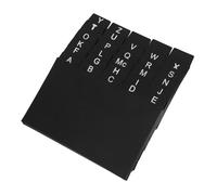 Mipcase 30 pièces Diviseurs de Cartes Index PP Noir Compartiments Pratiques et Résistants pour Organisation de Documents Recettes et Matériel Détude à et Bureau