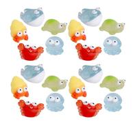 Mipcase 30pièces Miniature Animaux Marins Résine Figurines Créatures Marines Miniatures Décoration Micro-paysages sous-Marins