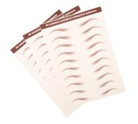 Mipcase 3feuilles Autocollants Pour Sourcils Kit Sourcils Artificiels Transferts Maquillage Marron Lot Pour Mise Forme