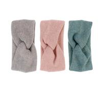 Mipcase 3pcs Bandeau D'hiver en Coton pour Femmes, Élastique et Confortable, Protège Oreilles et Front, Style Charmant et Chaud pour L'hiver