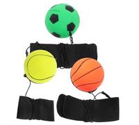 Mipcase 3pièces Balle De Retour Poignet Élastique Caoutchouc pour Garçon Fille Accessoires De Sport Multi-Fonctionnels Football Basketball Tennis