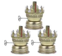 Mipcase 3pièces Brûleurs Verre pour Lampe à Pétrole Support De Mèche pour Réparation Stable Et Facile à Installer Accessoires pour Lampes à Pétrole Intérieur Et Extérieur