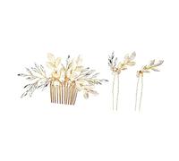 Mipcase 3pièces Epingle Cheveux Femme Perle Fourchette Cheveux Perle Peigne Femme Accessoires Mariage