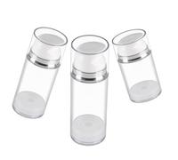 Mipcase 3pièces Flacons Pompe Airless Vides Lot pour Crèmes Lotions Rechargeables Flacons de Voyage Compacts et Pratiques pour Cosmétiques Déplacements