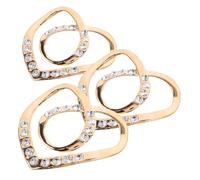 Mipcase 3pièces Foulard Anneau Fermoir Pour Écharpe Support Anneau De Vêtement Boucle Écharpe