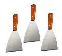 Mipcase 3pièces Spatule Bois pour Cuisine Grattoir Multifonction pour Steak et Grill Outil Pratique Bois