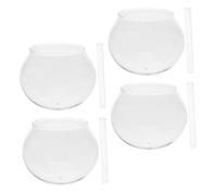 Mipcase 4 Ensembles Carillons à Vent avec Verre et Tubes Kit DIY Créatif pour Décoration Extérieure Jardin Terrasse Balcon Suspension Zen et Ambiance Apaisante