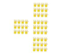 Mipcase 4 Ensembles Décorations De Verre À Bière Petites Chopes À Bière Miniatures avec Poignées Mini Chopes Accessoires pour Petites Bières Mini Chopes À Bière Petites 20 pièces * 4