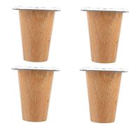 Mipcase 4 Ensembles Mobilier Massif de Jambes Nordic pour Canapé Table Basse Armoire Design Moderne Élégant Facile à Installer Convient à Divers