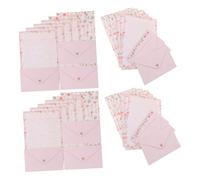 Mipcase 4 Ensembles Set de Papeterie Lettre Floral et Animaux avec Enveloppes et Papier Multi Usage pour Messages Poèmes et Traditionnelle