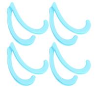 Mipcase 4 paires Crochets Extension pour Masque Silicone Transparent Bleu Protège-oreilles Anti- Accessoires Pratiques pour Usage Quotidien Extérieur
