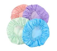 Mipcase 4 pièces Bonnet de Étanche EVA Double Multicolores Bonnet Bain Cheveux Femme Pratique et Réutilisable Protection Confortable