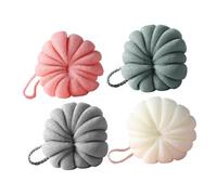 Mipcase 4 pièces Boule de Bain Pumpkin de Adorable Éponge de Durable Forme de Fleurs Design pour Salle de Bain pour Aux Femmes