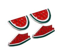 Mipcase 4 pièces Broche Pastèque Émail Motif Fruit Couleur Vive pour Sacs Chapeaux Tenues été Accessoires Mode Palestine