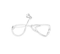 Mipcase 4 pièces Broches Épingles Médecin Alliage Broche Cartoon Stéthoscope Doré et Argenté Accessoire Chic pour Chemise et Vêtements Cadeau pour Femme et Homme