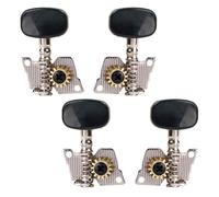 Mipcase 4 Pièces Clés D'accordage Guitare Seul Trou, Mécaniques D'accordage 2r2l, Alliage de Zinc, Argenté, pour Guitares Électriques, Gc501d