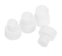 Mipcase 4 Pièces Conseils pour L'exfoliation la Peau, Buses de Rechange pour Machine Faciale à Eau, Silicone Blanc, Tête Souple, pour Visage et Corps, Accessoires de Soin du Visage