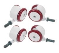 Mipcase 4 Pièces de Remplacement pour Marche Garçon Fille Pivotantes à Silencieuses et Résistantes à Usure Roulettes Plastique Détachables pour Poussette et Aide Marche Adaptées Sols Durs
