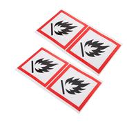Mipcase 4 Pièces Fire Safety Stickers For Trash Cans Self Adhesive Fire Prevention Labels With Bold Warning Signs For Schools Parks And Public Spaces