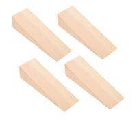 Mipcase 4 pièces Jeu de Cales Bois Triangulaires pour Porte Butoirs Arrêt Collision pour Bas de Porte Cales pour Installation de Fenêtres Meubles et Réglages Divers Dimensions